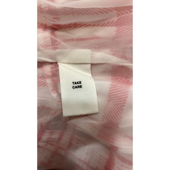 Avec Les Filles Plaid Windowpane Grid Check Mini Dress White Red  S - Picture 10 of 12